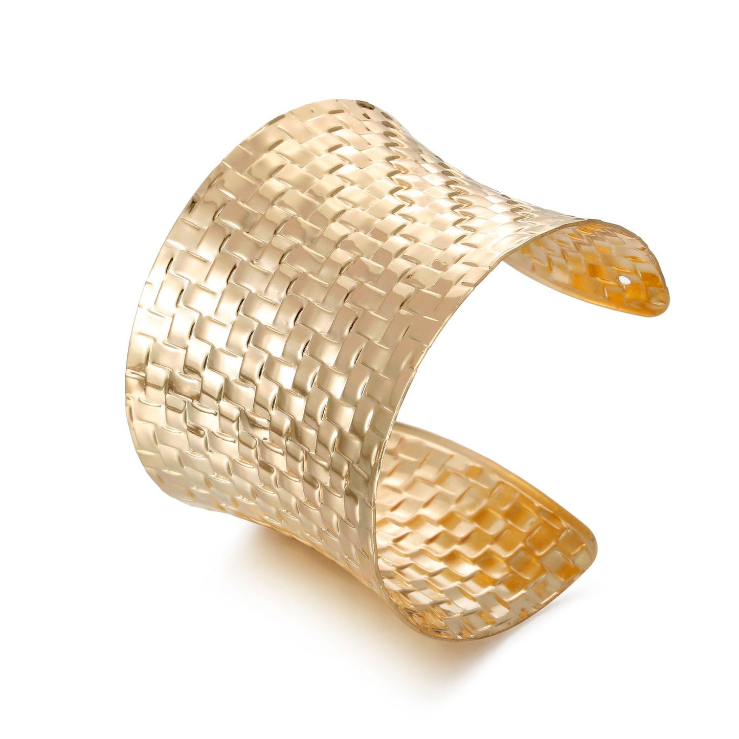 Punk Geometric Plated Alloy Bangle Bracelet