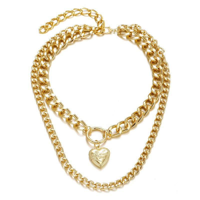 Sweet Rhinestone Inlaid Alloy Butterfly Evil Eye Bow Pendant Necklace with Curb Chain for Women