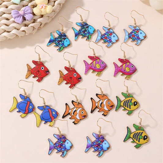 Pendientes de resina con forma de lazo minimalista para niños, con incrustaciones de perlas, para vacaciones en la playa y como recuerdo de viaje