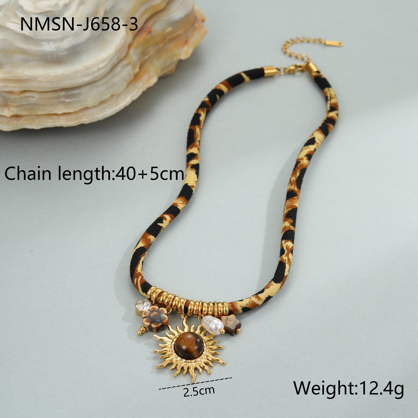 Collana da donna alla moda in acciaio inossidabile geometrico con placcatura in oro 18 carati