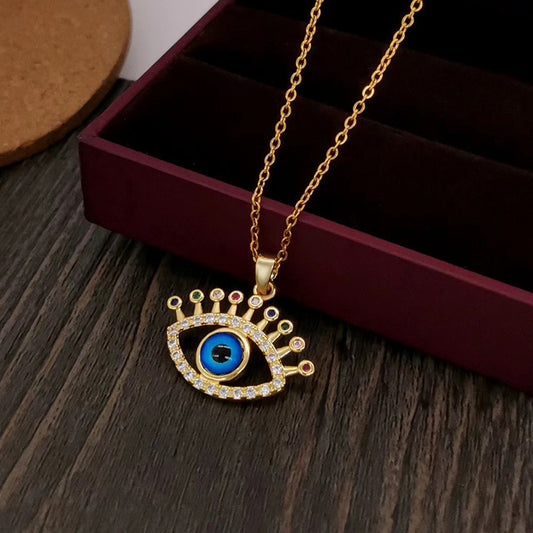 Original Design Irregular Floral Pendant Necklace for Women in Titanium Steel with Gold Plating Snake Chain Style