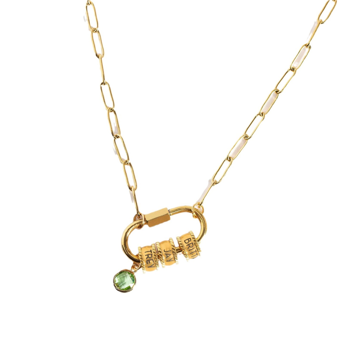 18K Gold Plated Stainless Steel Teardrop Star Cubic Zirconia Pendant Necklace for Unisex
