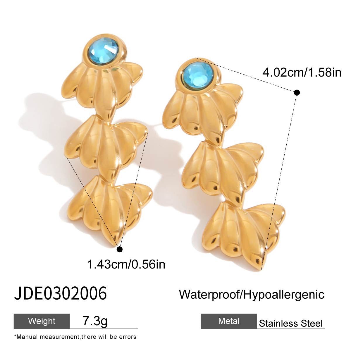 Minimalist Stainless Steel Starfish Ring and Earring Set Plated Marine Life Jewelry for Women