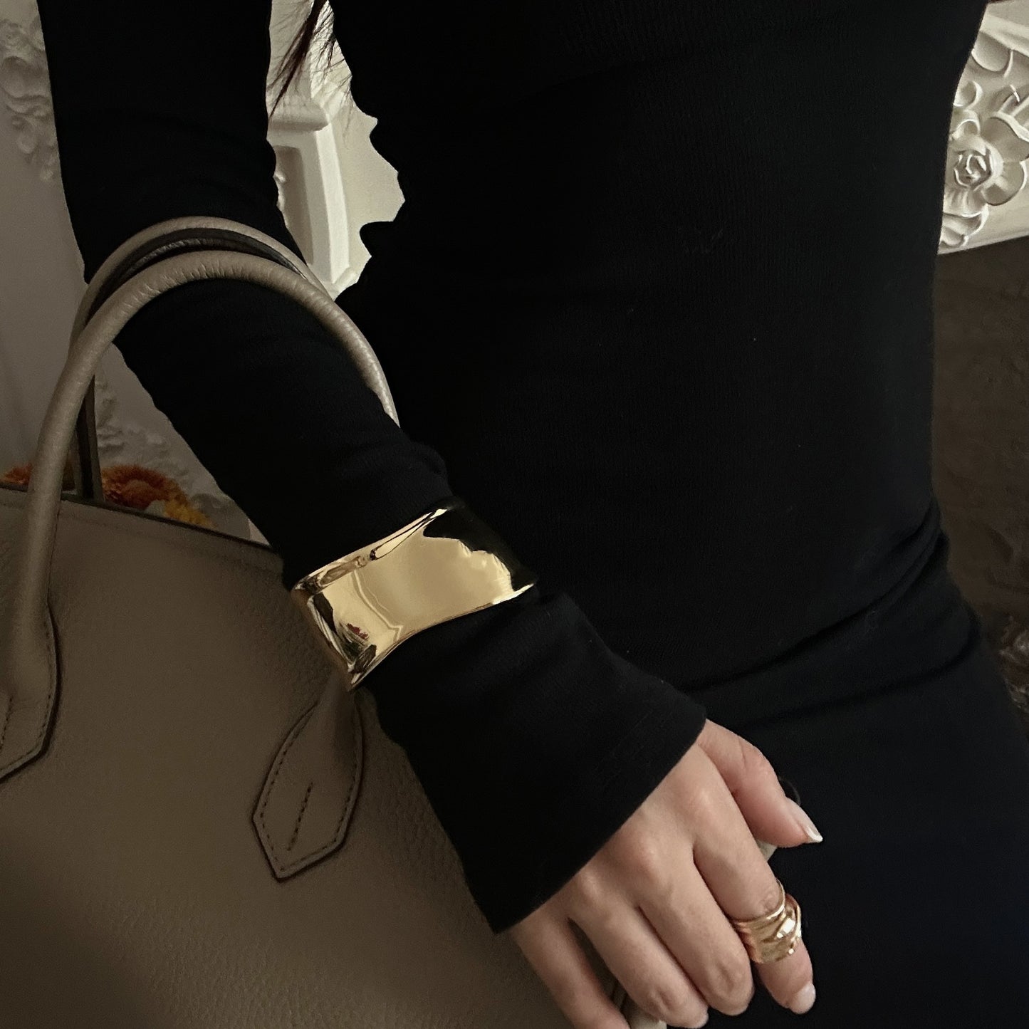 Fashion Geometric Plated Alloy Cuff Bracelet