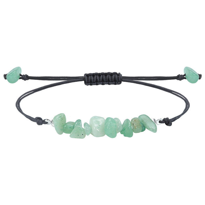 Elegant Geometric Crystal Beaded Bracelet Unisex Handmade Stone Jewelry