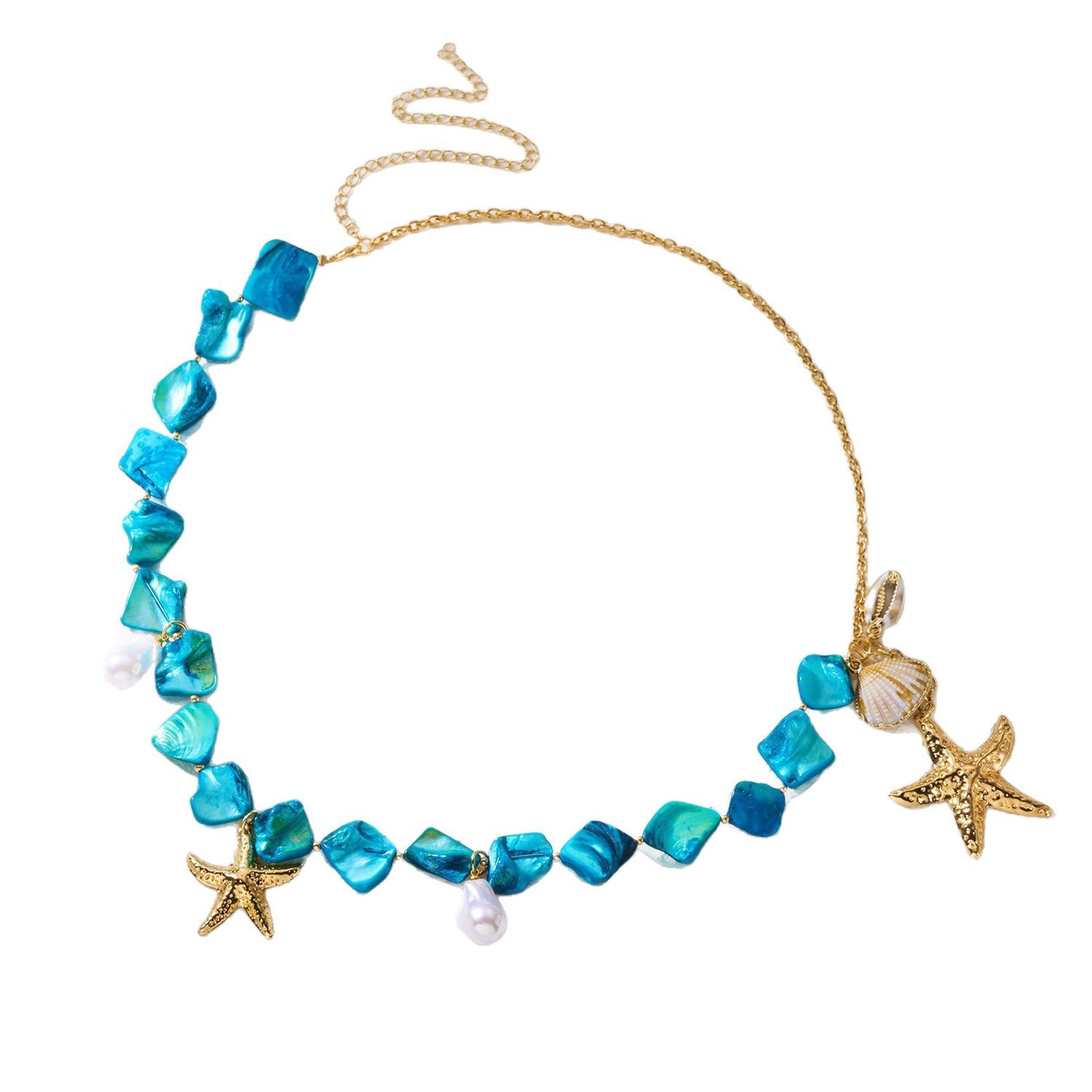 Minimalist Star Shell Pearl Alloy Body Chain for Women
