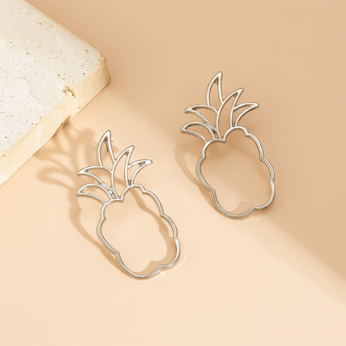 Minimalist Hip-hop Geometric Alloy Plated Earrings for Women