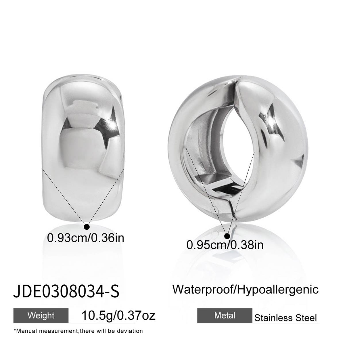 Elegant Geometric Stainless Steel Plated Pearl Earrings for Women