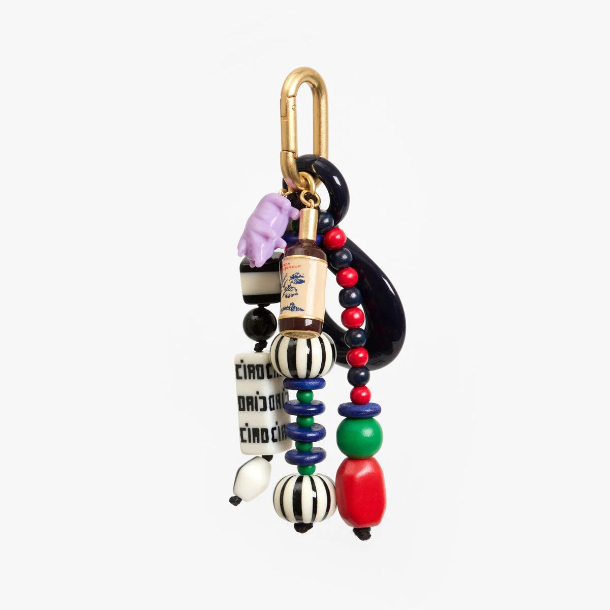 Vintage Minimalist Alloy Plated Heart Teardrop Round Bag Charm