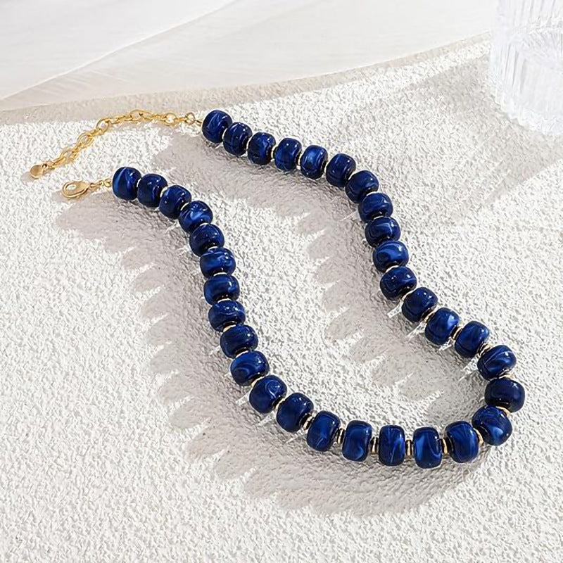 Bohemian Casual Geometric Resin Acrylic Necklace for Women
