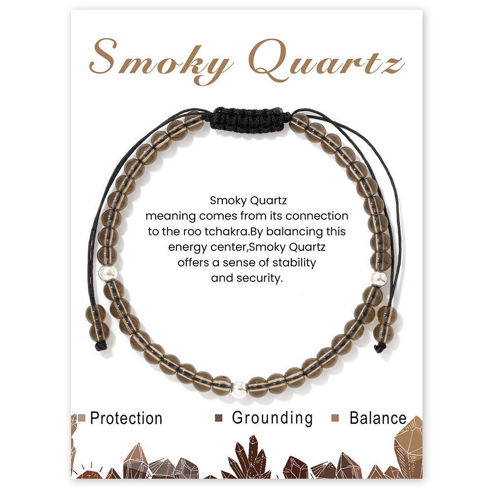 Elegant Sweet Hand-woven Geometric Stone Beaded Bracelet for Women