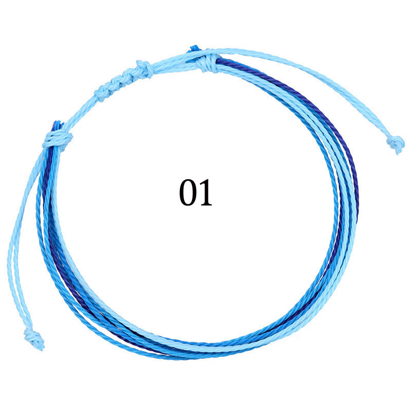 Handmade Braided Heart Nylon Friendship Bracelet Unisex