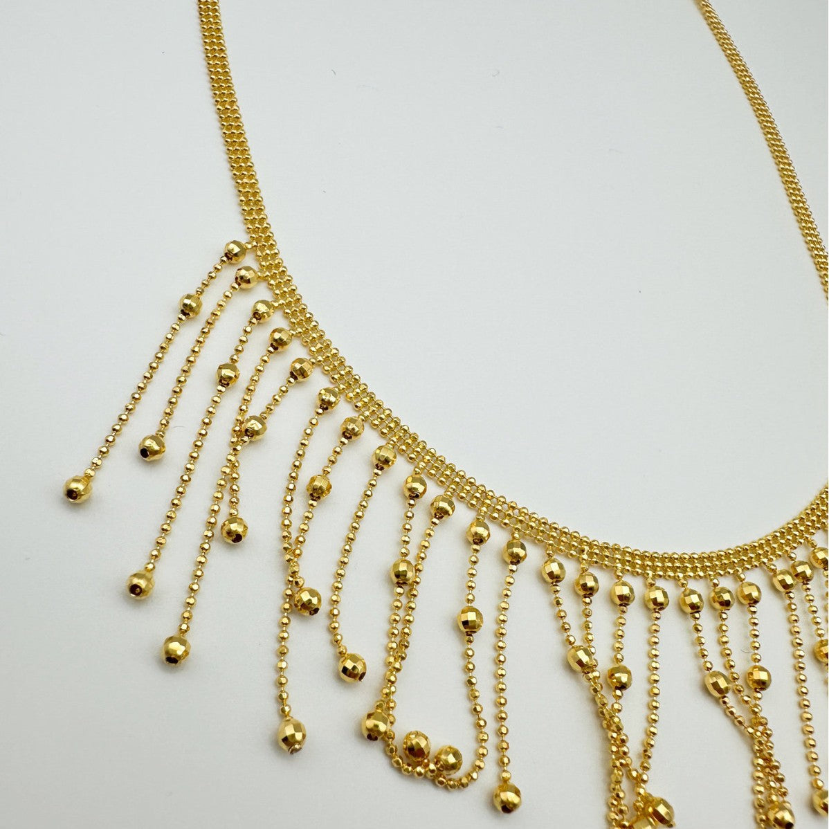 Collana con Pendente Nappa Minimalista da Donna, a Forma Geometrica, Placcata Rame, Catenina per Clavicole