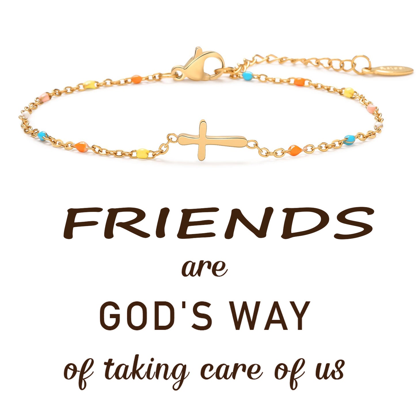 Bohemian Luxury Plated Stainless Steel Geometric Cross Bracelet Unisex Gift