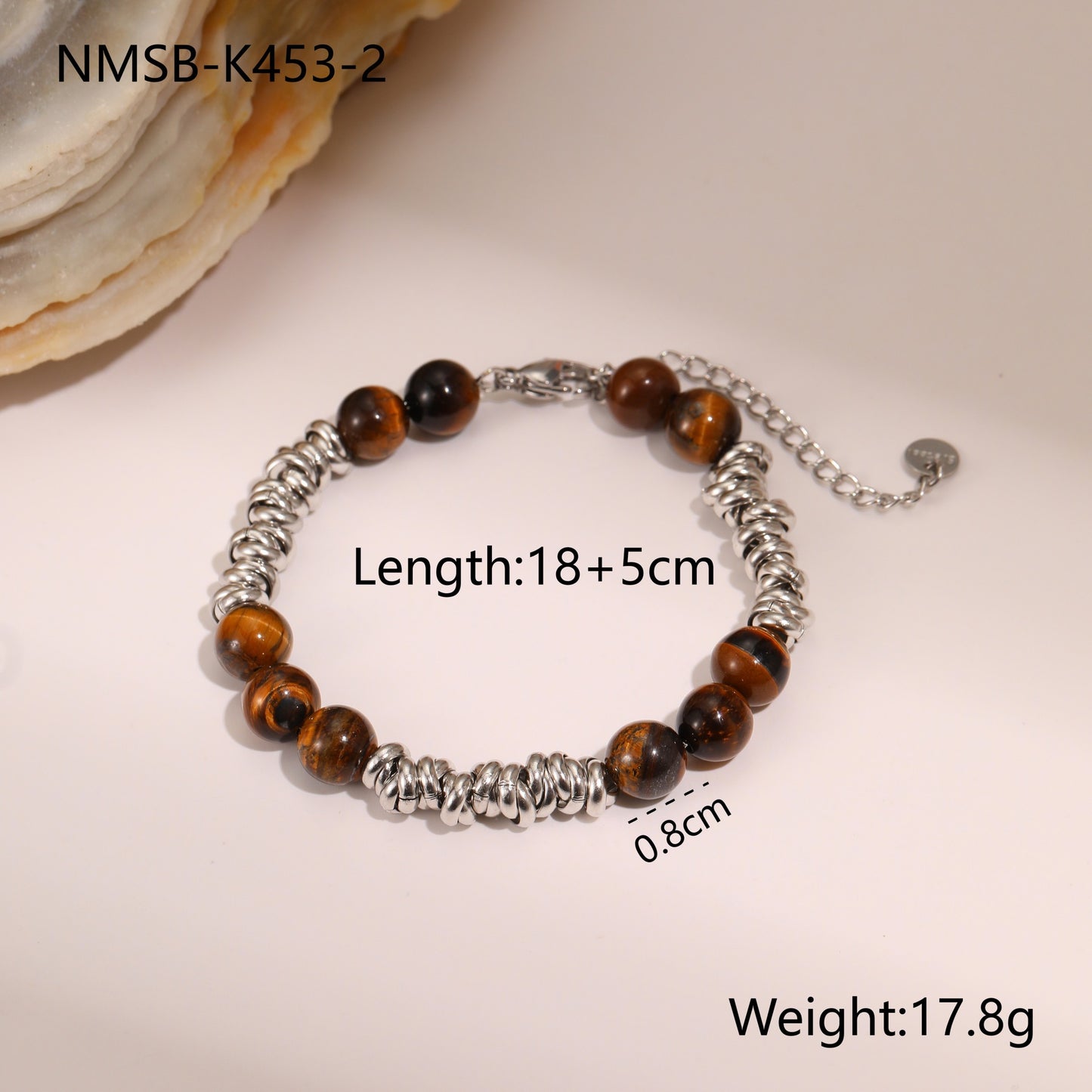 Vintage-Inspired Geometric Stainless Steel Bracelet with 18K Gold Plating for Women
