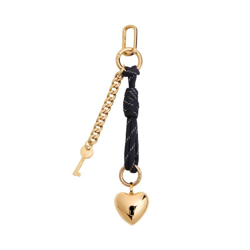 Vintage Elegant Minimalist Alloy Plated Heart Teardrop Oval Bag Charm