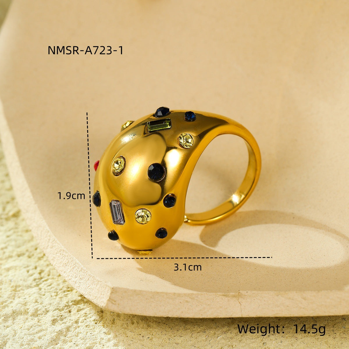 Orecchini da donna in acciaio inossidabile a forma di goccia d'acqua d'ispirazione vintage con intarsio di strass