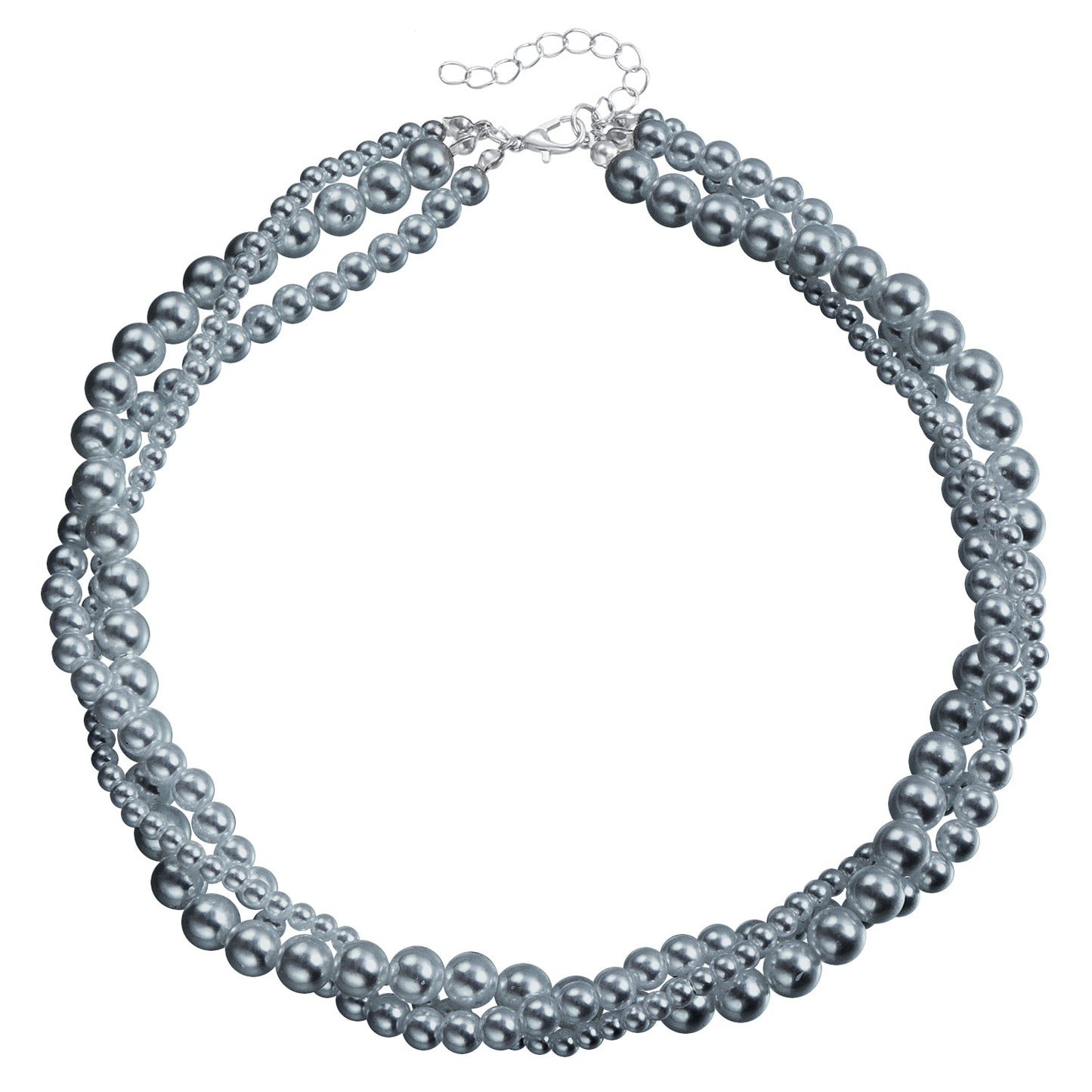 Gargantilla geométrica en forma de U de aleación con acabado galvanizado para mujer, a la moda