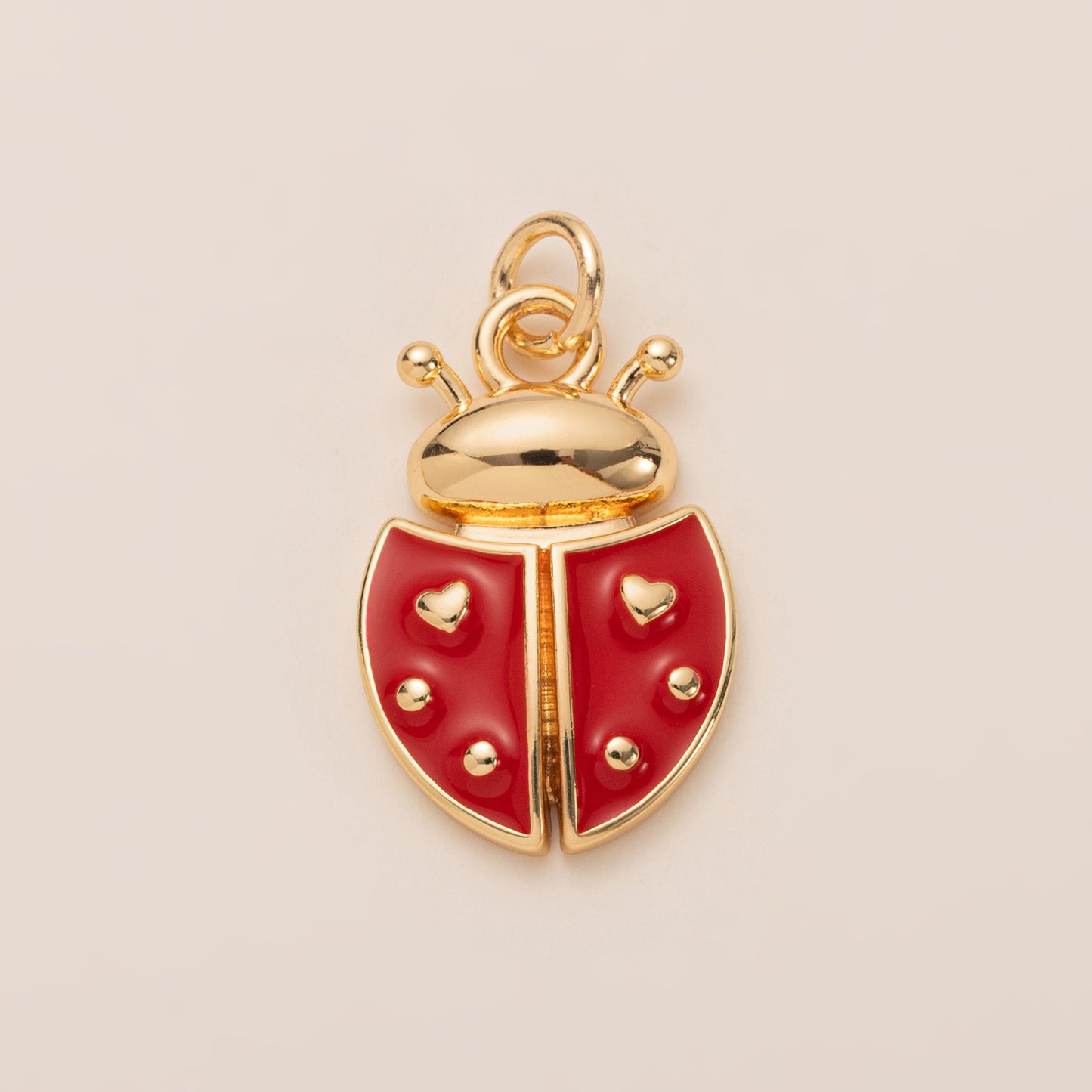 Fashion 14K Gold Plated Brass Fruit Insect Charm Bar for Cable Chain Necklace Unisex DIY Jewelry