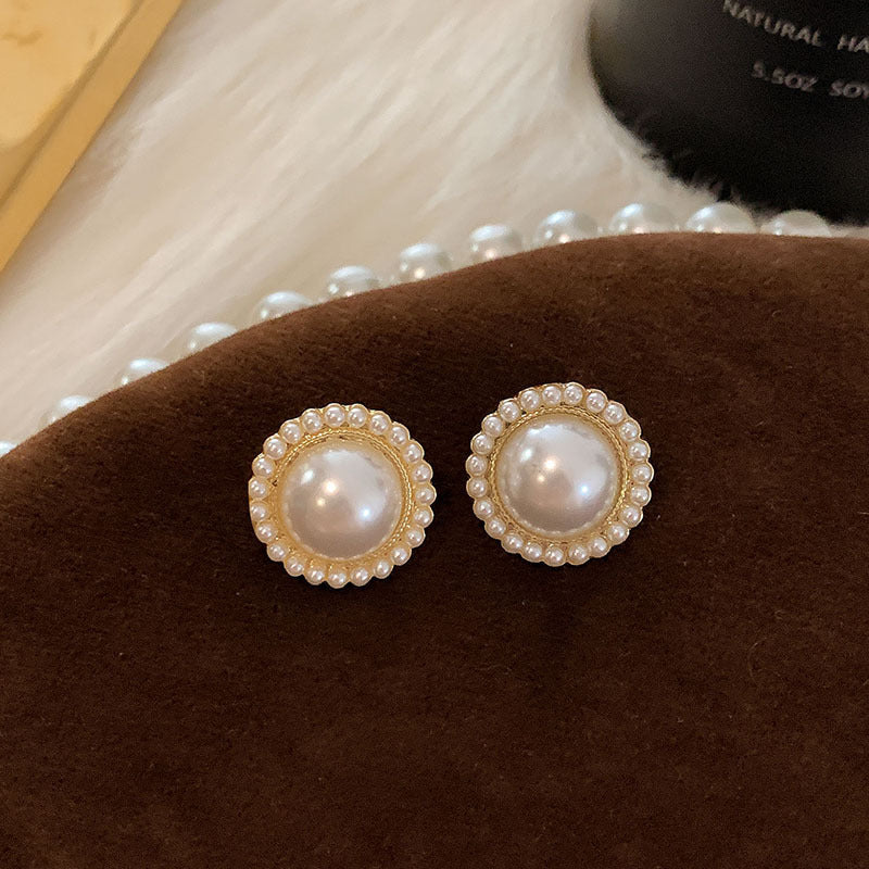 Vintage Geometric Earrings with Gold-Plated Copper Base and Stainless Steel Posts for Women