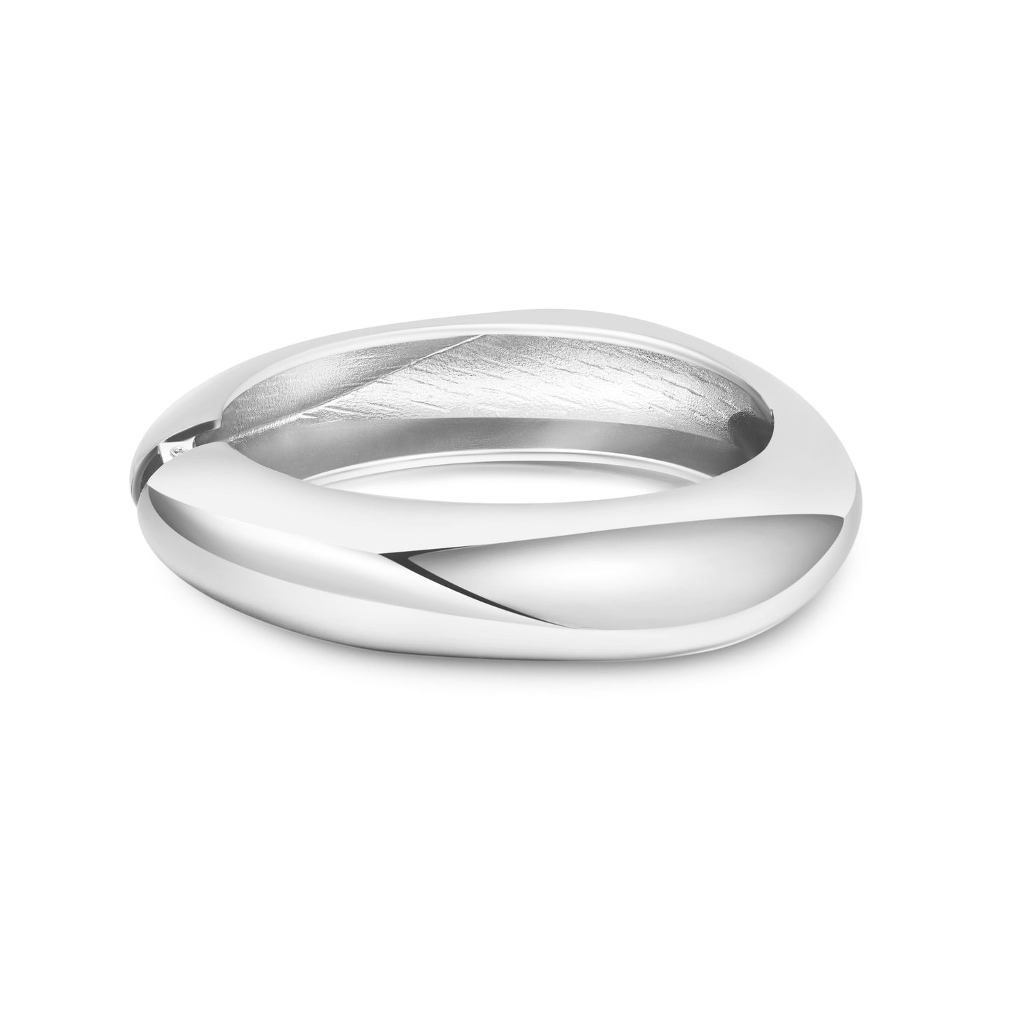 Geometric Round Plated Alloy Asymmetrical Cuff Bracelet