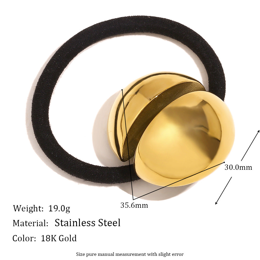 Vintage Butterfly Wing Hair Tie for Women Made of Stainless Steel with 18K Gold Plating
