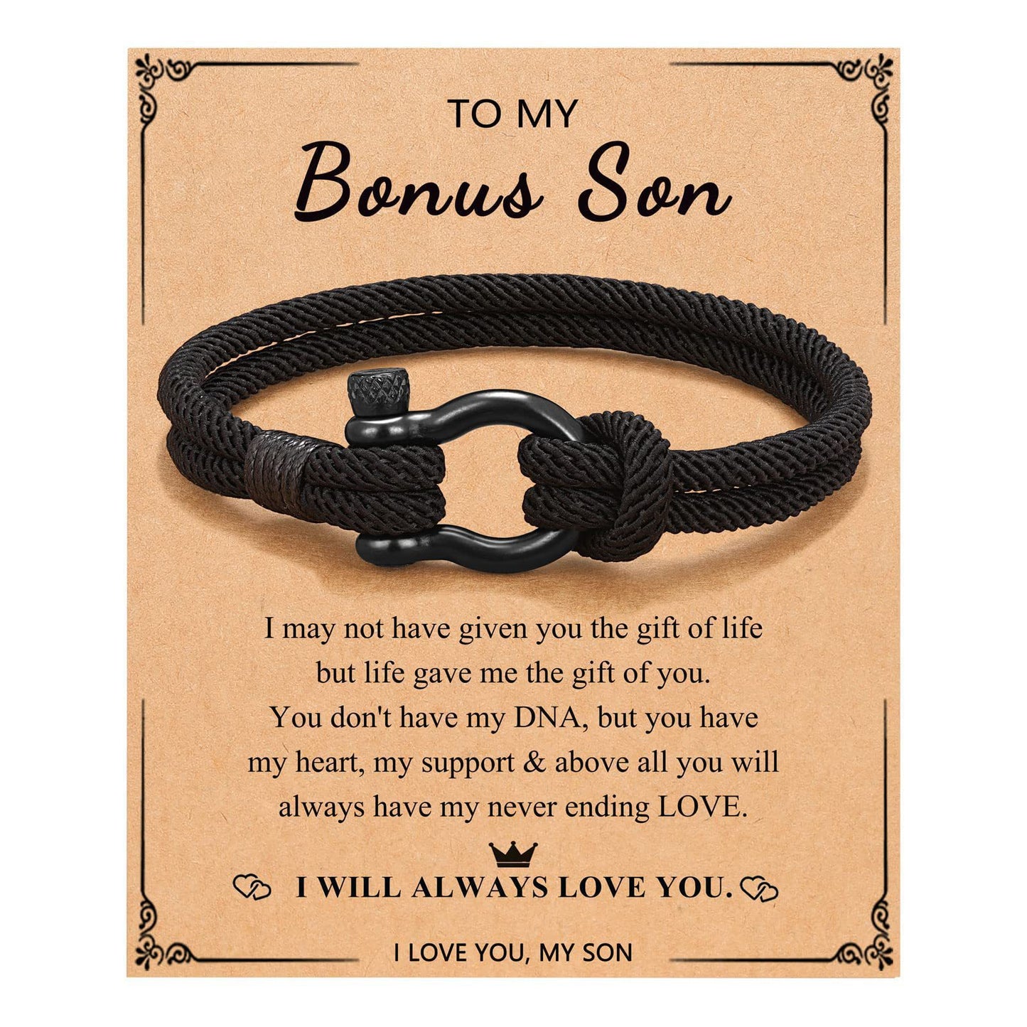 Hand-woven Geometric Milan Cord Bracelet with Alloy Horseshoe Clasp Unisex Business Casual Fashion Jewelry