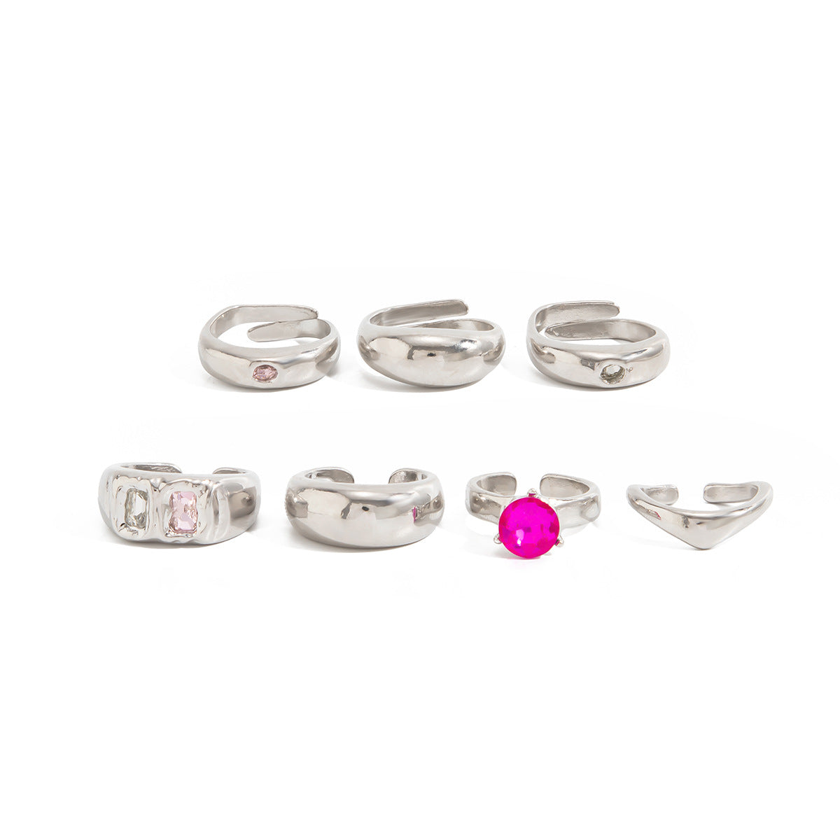 Luxury Minimalist Geometric Zinc Alloy Rhinestone Toe Ring for Women