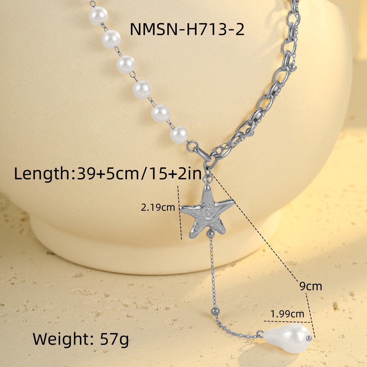 Collana pendente geometrica da donna alla moda in stile barocco, in acciaio al titanio placcato oro