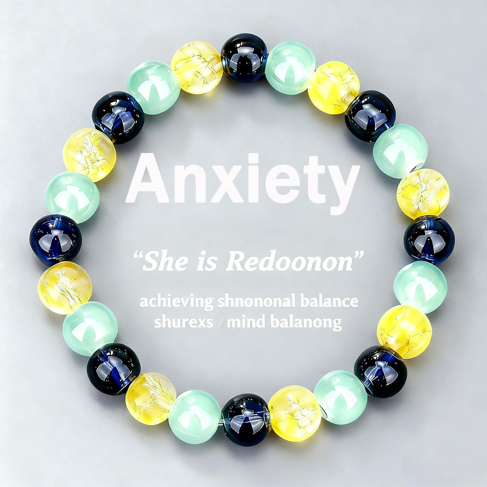 Fashion Casual Business Crystal Beaded Bracelet Unisex Hand Jewelry