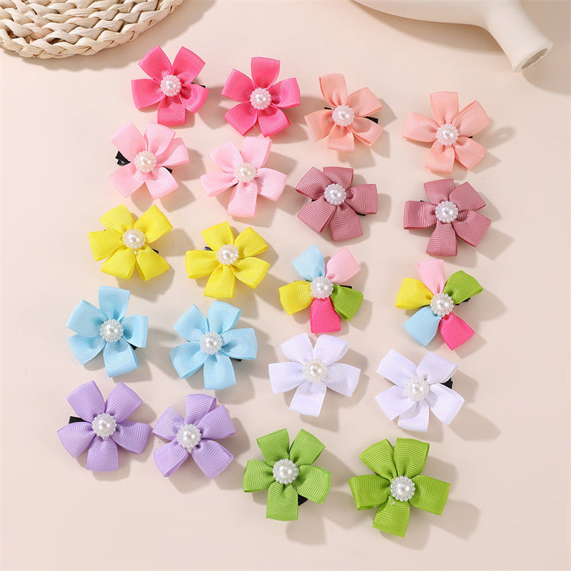 Sweet Princess Hair Clip for Girls with Bow Shape Made of Plastic Resin Butterfly Clip Side Hairpin for Children Aged 3 to 10 Years