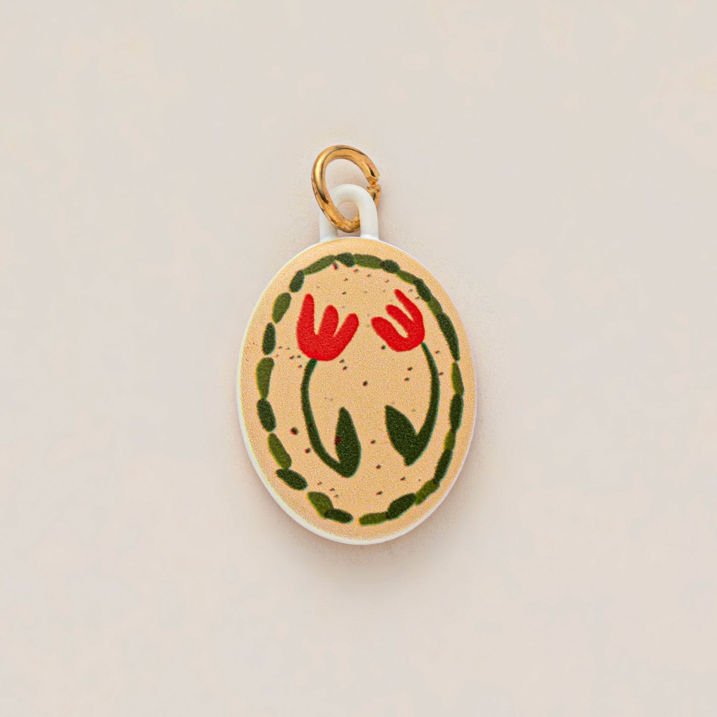Vintage Artistic Round Geometric Animal Floral Cartoon Brass Plated Pendant Necklace