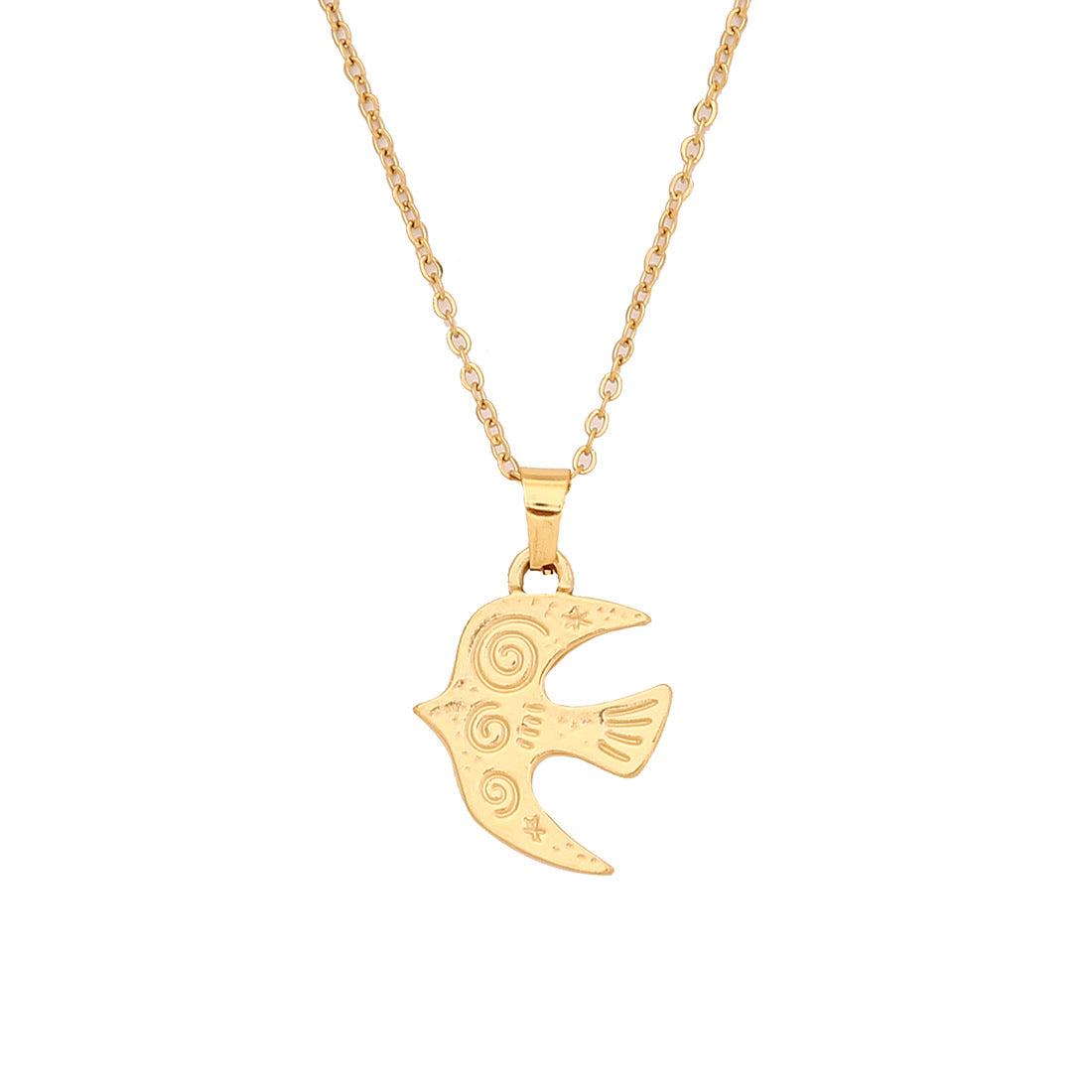 Heart-Shaped Sun Pendant Necklace in Stainless Steel for Women with Romantic and Playful Design