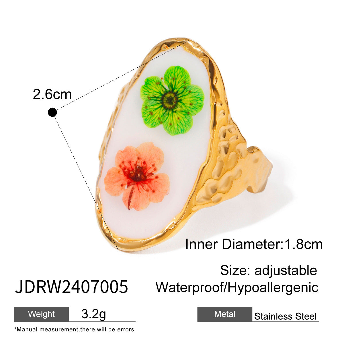 Anello Fiore Eterno Geometrico in Acciaio al Titanio con Finitura Galvanica per Donna, Accessorio Moda Minimalista di Lusso