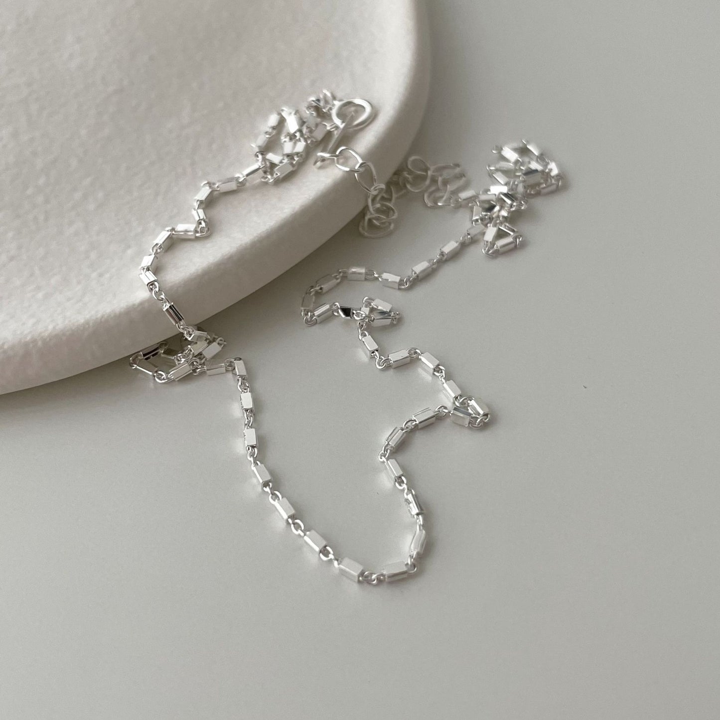 Minimalist Geometric Rhombus Pendant Necklace in 925 Sterling Silver with Polished Finish for Women
