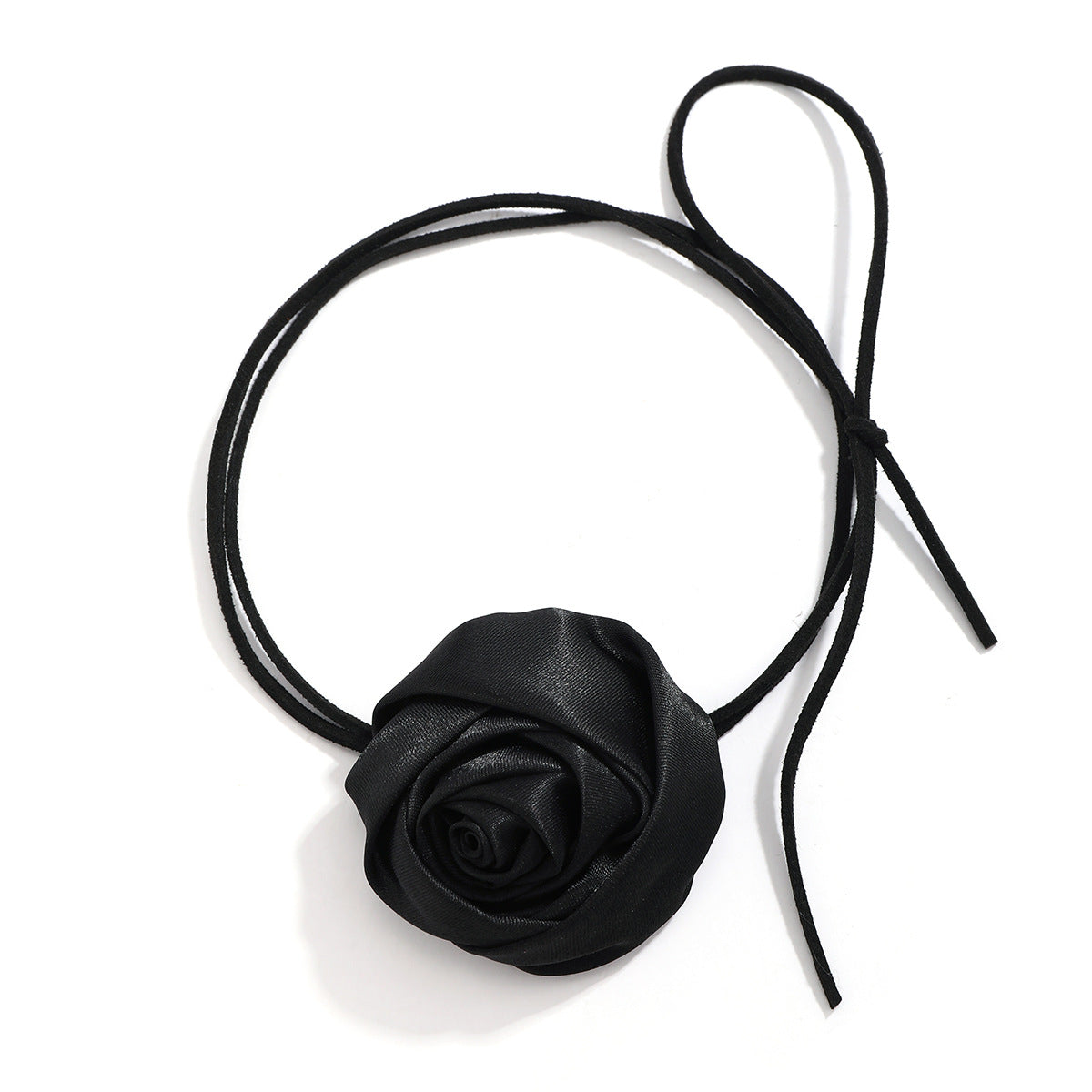 Gargantilla floral vintage con cinta de terciopelo y borlas para mujer