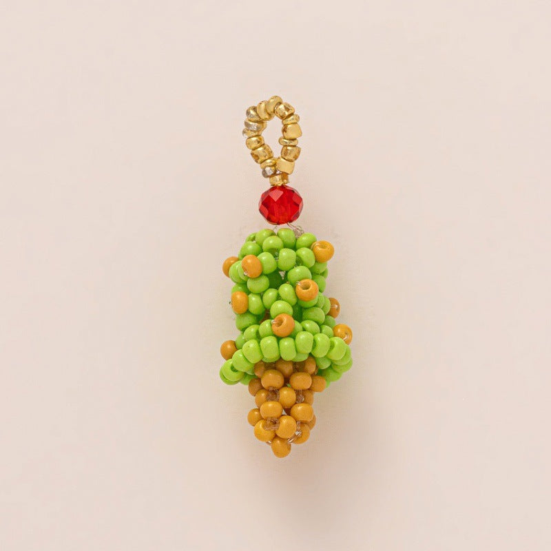 Sweet Striped 18K Gold Plated Brass Charm Bar
