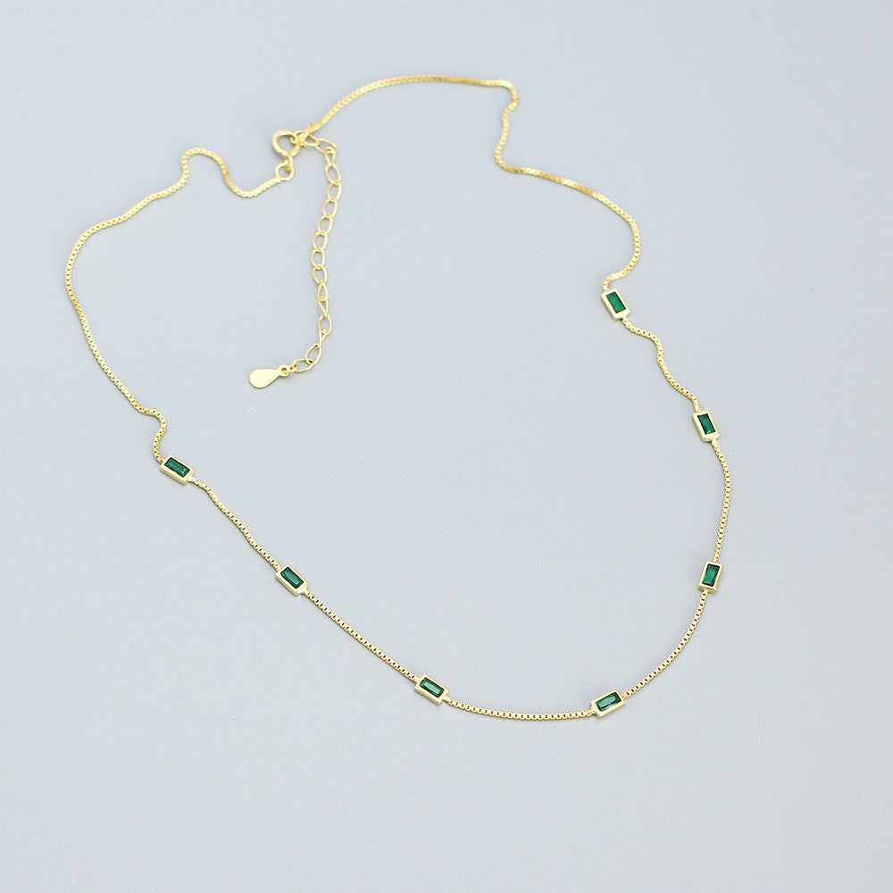 Minimalist Geometric Pendant Necklace for Women in 925 Sterling Silver with O-Chain
