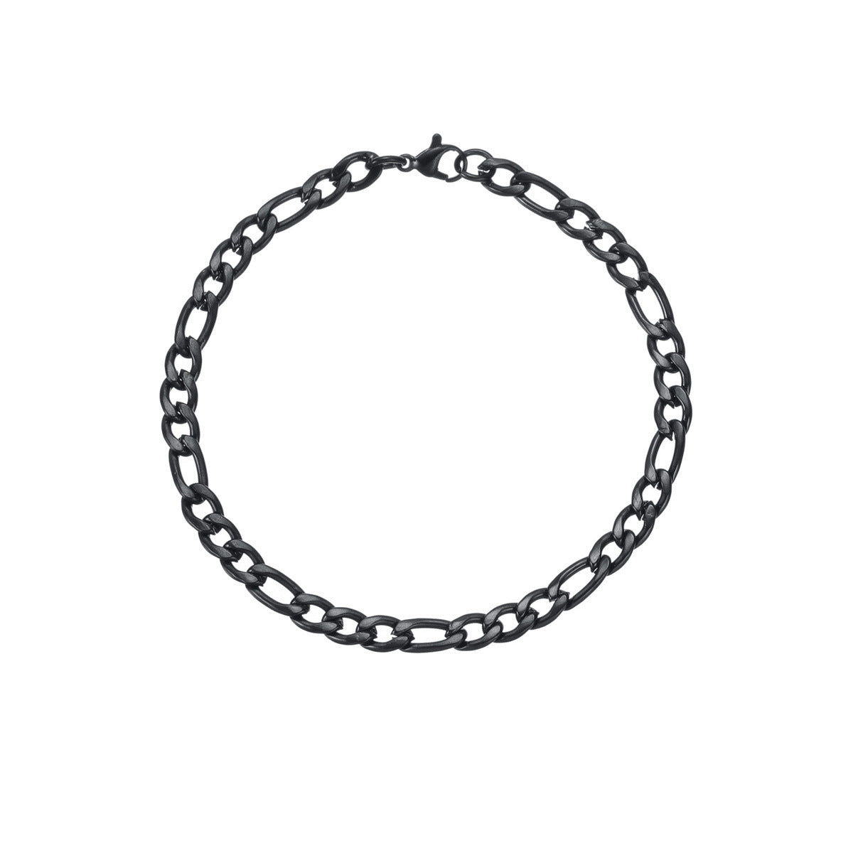 Minimalist Geometric Cuban Link Bracelet for Men in Titanium Steel with Plated Finish