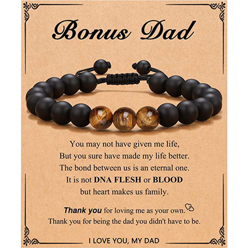 Matte Round Geometric Agate Bracelet Unisex Fashion Jewelry