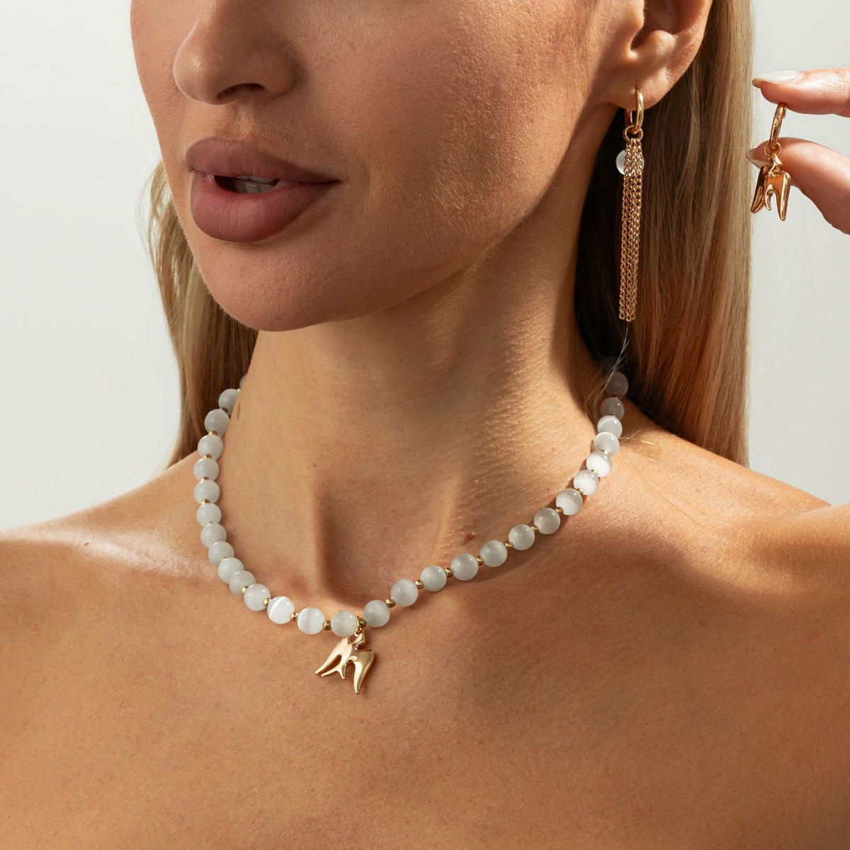 Sweet Heart Alloy Plated Earrings for Women