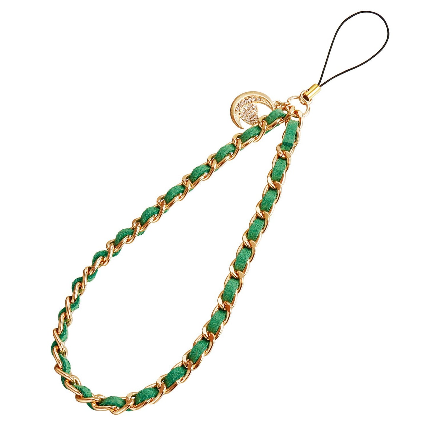Minimalist Acrylic Heart Teardrop Plated Phone Chain Strap