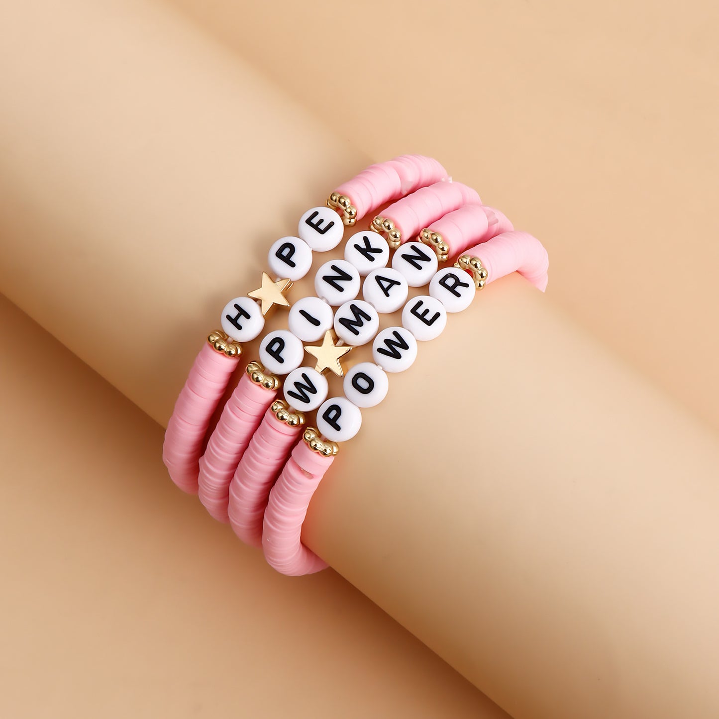 Geometric Shape Alloy Bracelet with Plated Finish for Women, Polymer Clay Inspired Colorful Slice Design