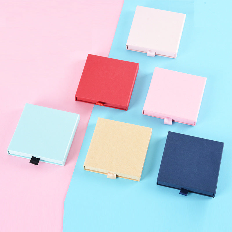 Geometric Square Paperboard Bracelet Packaging Box with Printing