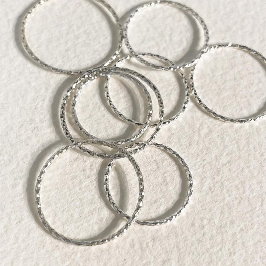 Minimalist Sweet 925 Sterling Silver Geometric Plated Ring