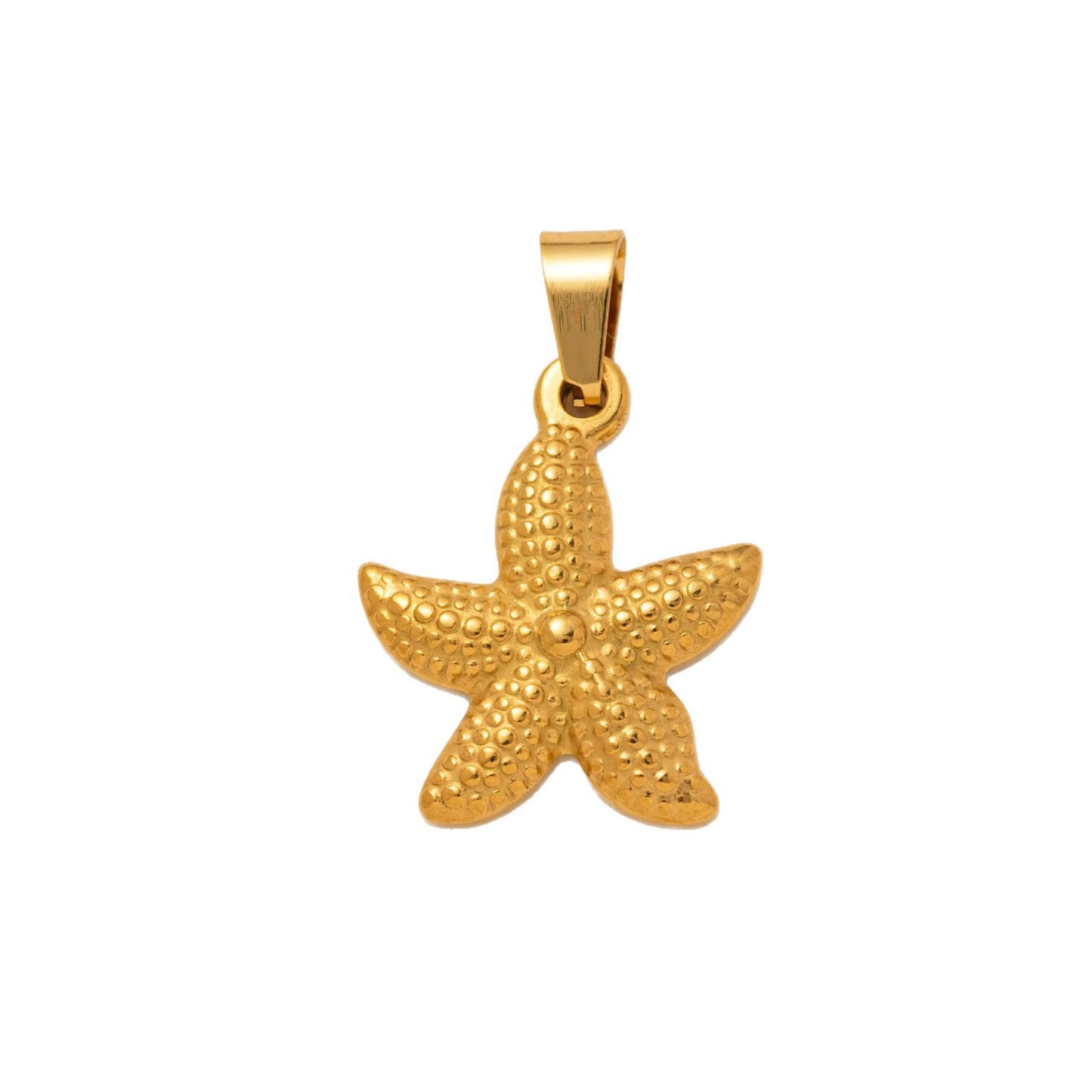 18K Gold Plated Stainless Steel Ocean Series Charm Bar Pendant