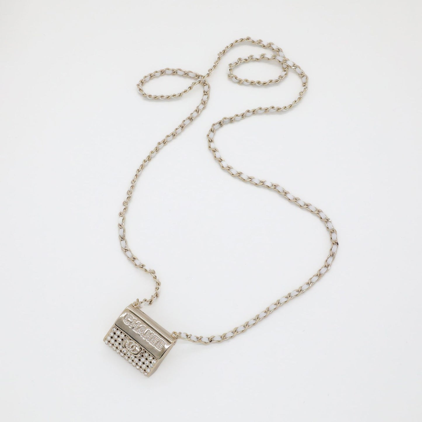 Luxury Gold Plated Brass Letter Rhinestone Pendant Necklace for Women