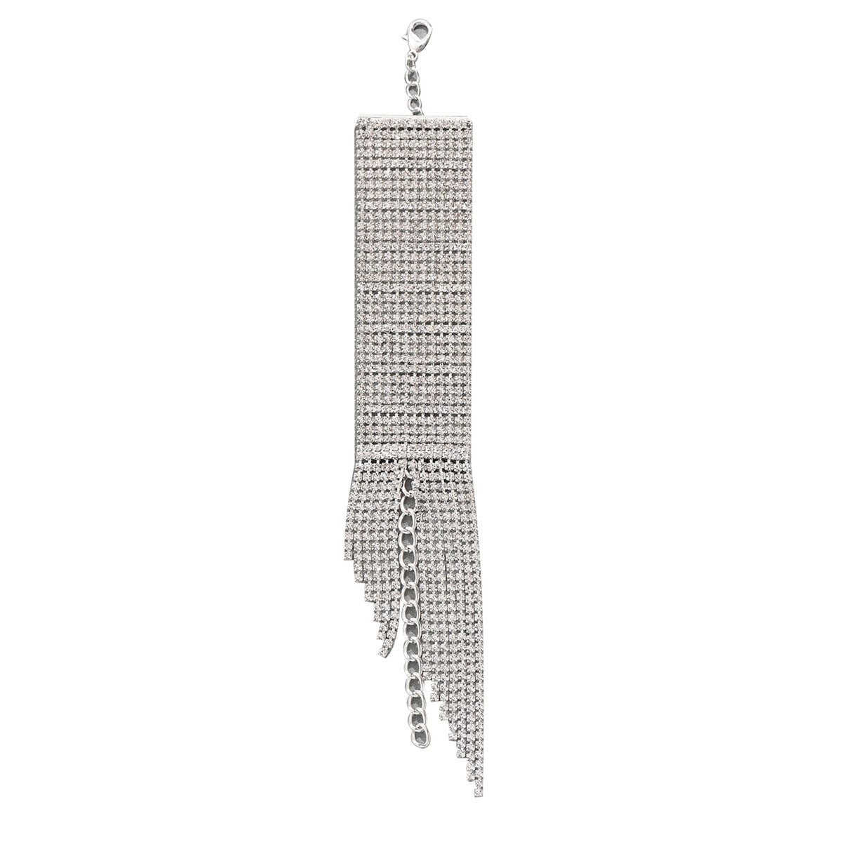 Pulsera de Cobre de Moda con Diseño de Rombo Geométrico y Incrustaciones de Diamantes Pavé para Mujer, Accesorio Elegante para la Oficina