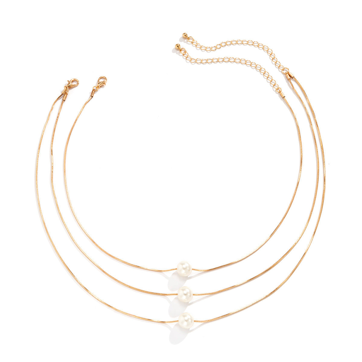 Collana con Pendente Geometrico Minimalista in Resina con Catena Box Placcata da Donna