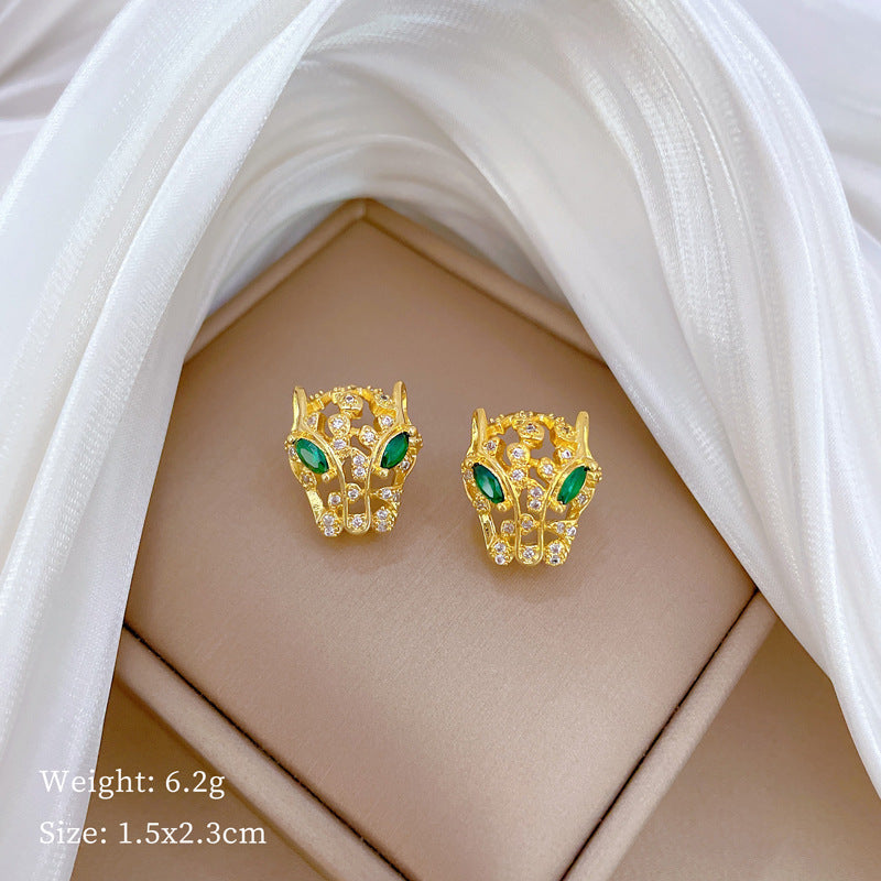 Geometric Stud Earrings for Women with Plated Copper Design, Elegant Long Tassel Drop Earrings, Sweet Style Jewelry